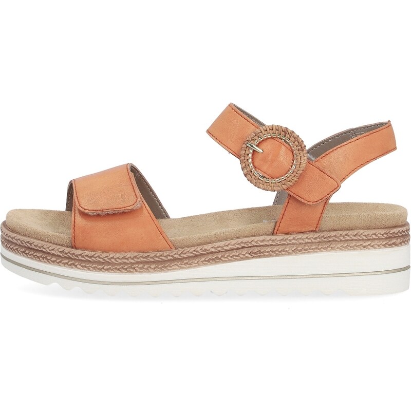 RIEKER Dámske sandále REMONTE D0Q52-38 oranžová S4