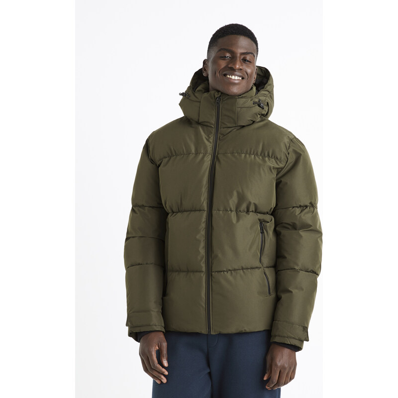 Zimné bundy pre mužov Celio - kaki 50668239