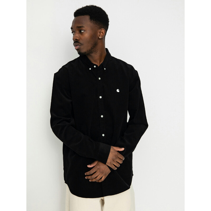 E-shop Carhartt WIP Madison Fine Cord (black/wax)bezfarebný