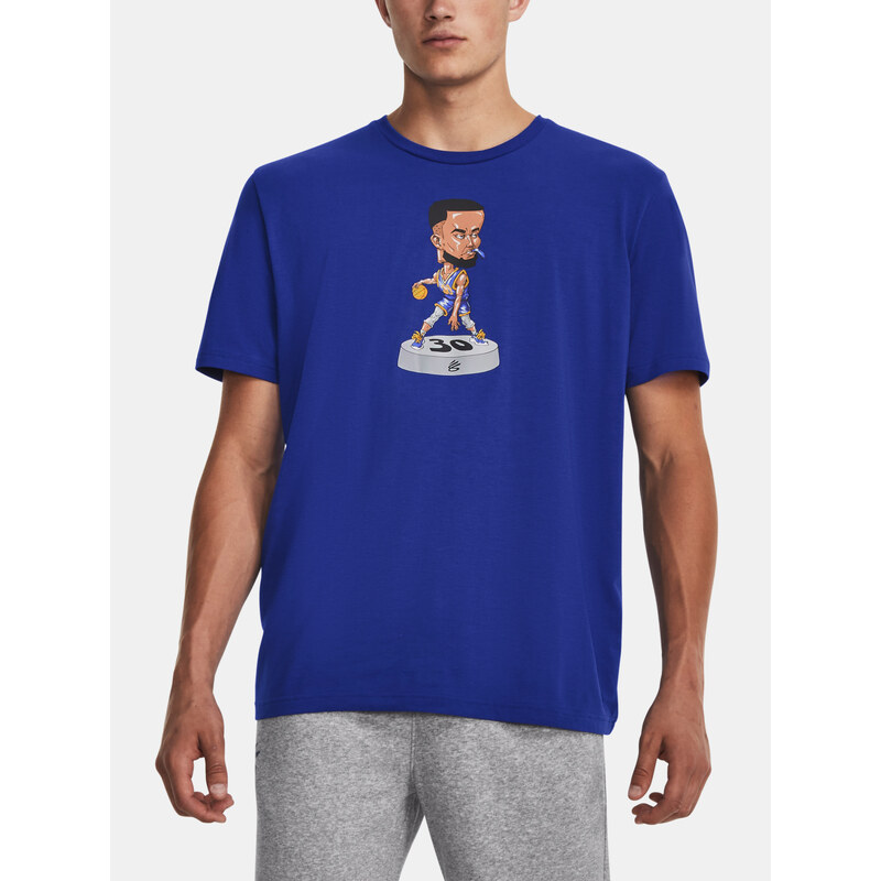 Modré tričko Under Armour UA CURRY BOBBLE HEAD SS 67389530