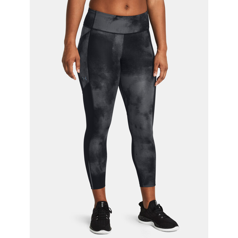 Čierne športové legíny Under Armour UA Fly Fast Ankle Prt Tights 65591128