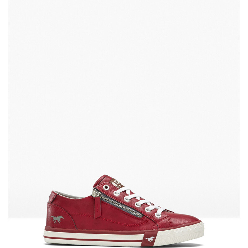 bonprix Tenisky Mustang so zipsom, farba červená 44733491