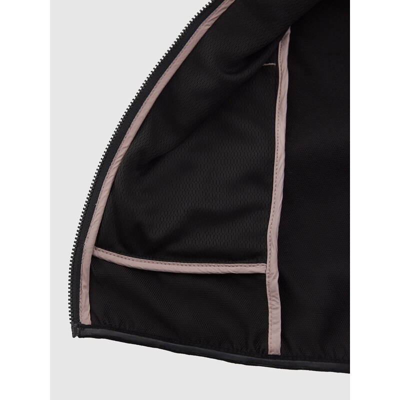 4F Dievčenská zatepľovacia trekingová bunda so syntetickou výplňou - béžová