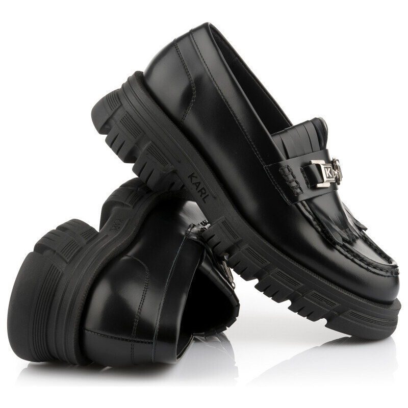 MOKASÍNY KARL LAGERFELD PRECINCT FRINGE TRIM LOAFER 49072282
