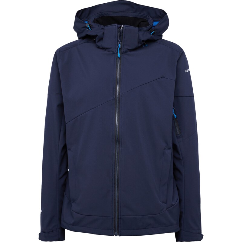 ICEPEAK Outdoorová bunda Barmstedt modrá / tmavomodrá / biela 67853411
