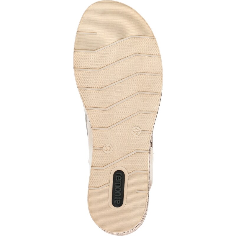 RIEKER Dámske sandále REMONTE D3075-60 béžová S4