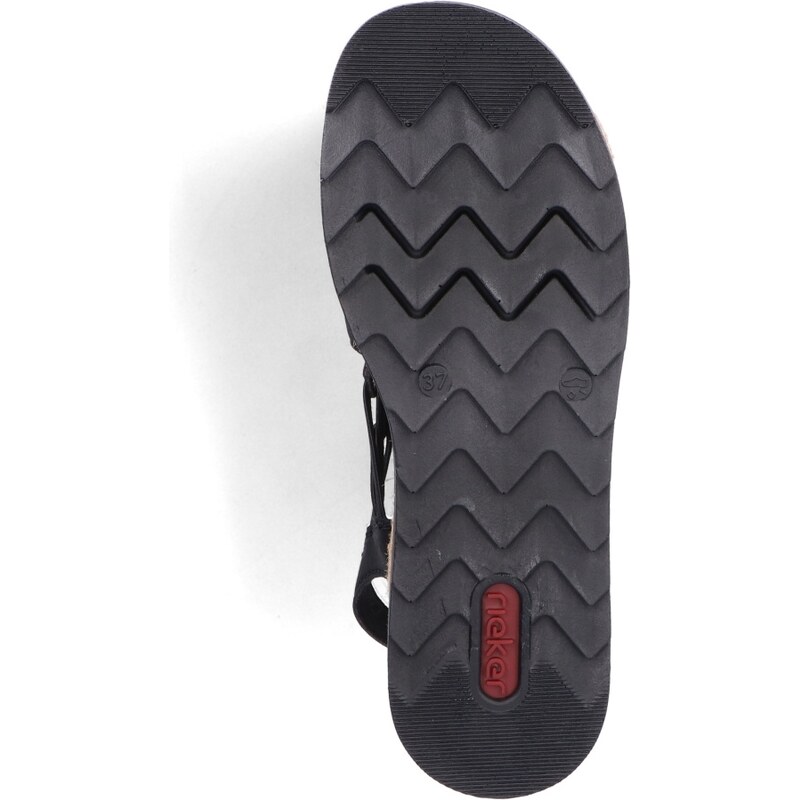 Dámske sandále RIEKER V7972-00 čierna S4