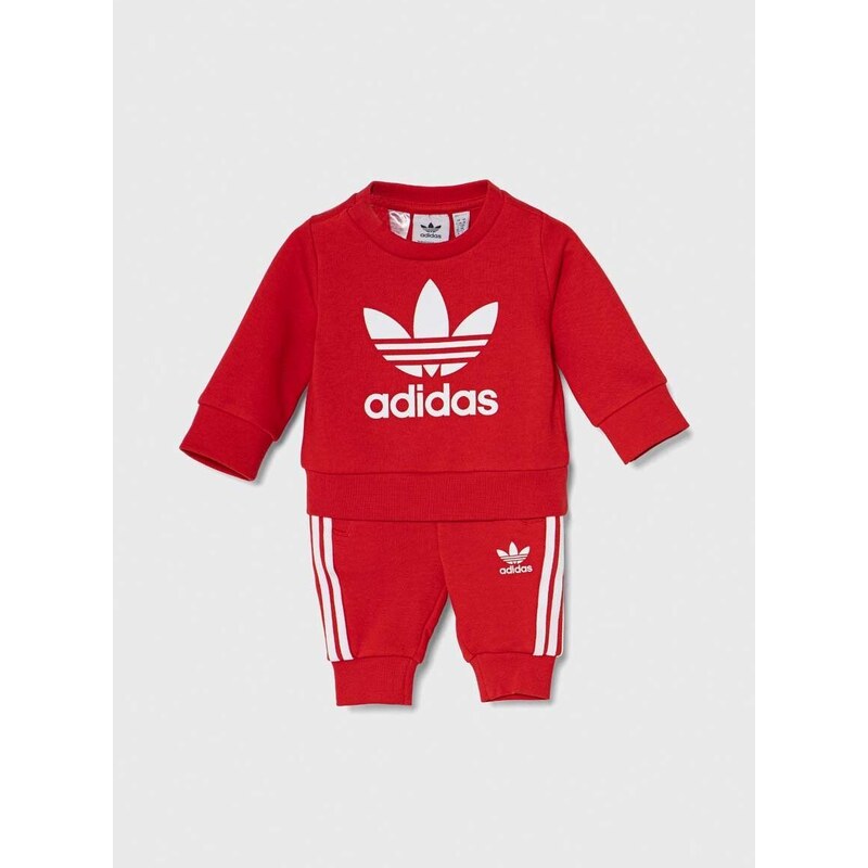 Tepláková súprava pre bábätká adidas Originals červená farba