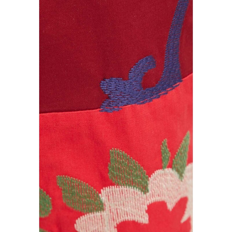 Rifľová bunda Desigual dámska, prechodná, oversize, 24SWED01