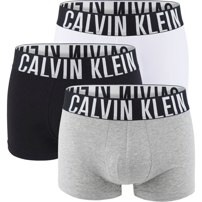 CALVIN KLEIN - boxerky 3PACK Intense power cotton signature core color 49221542