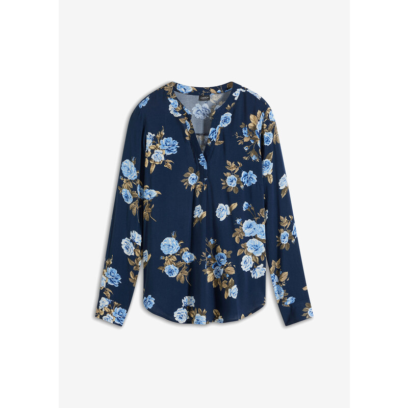 bonprix Tuniková blúzka, farba modrá 49222075