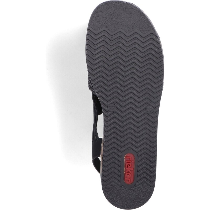 Dámske sandále RIEKER 62941-00 čierna S4