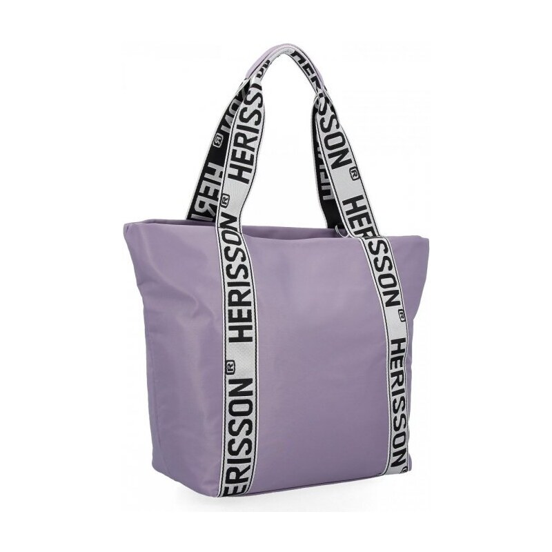 Herisson Veľká dámska nylonová shopper kabelka cez rameno svetlo 49239602