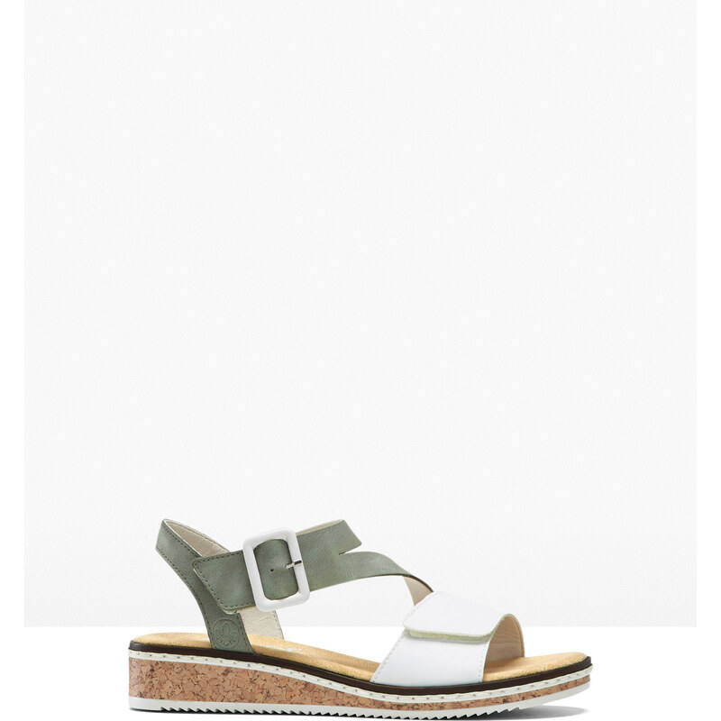 bonprix Sandále značky Rieker, farba zelená 45756070