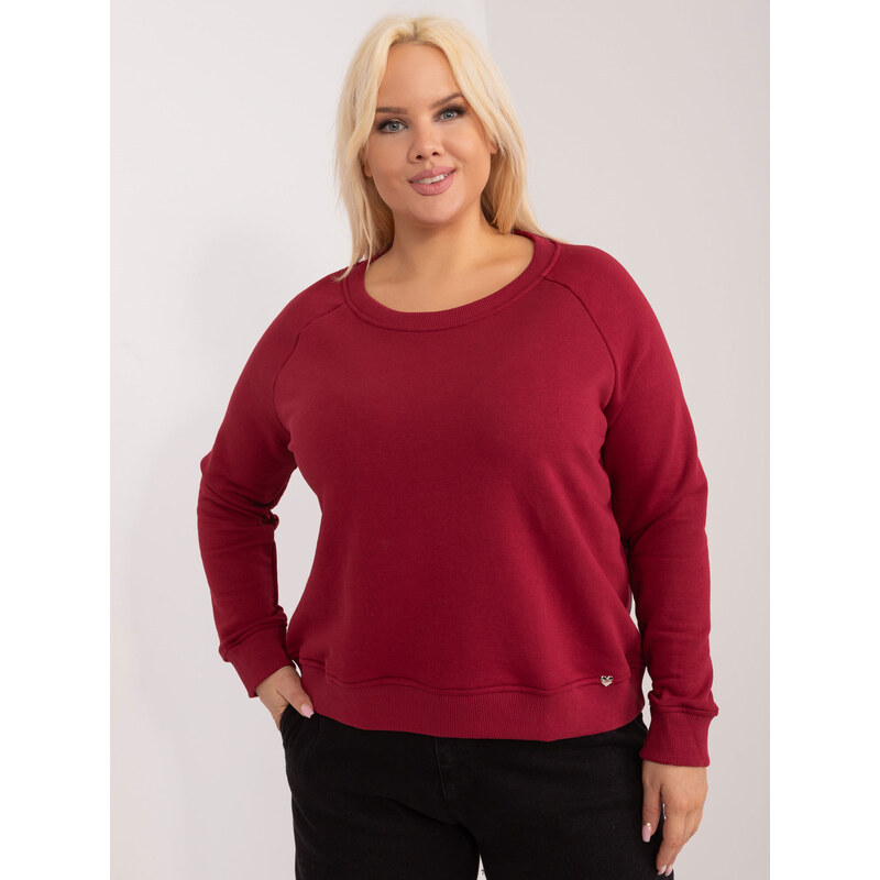 BASIC Feel Good Sweatshirt-RV-BL-6326.02X-burgundy 64791667