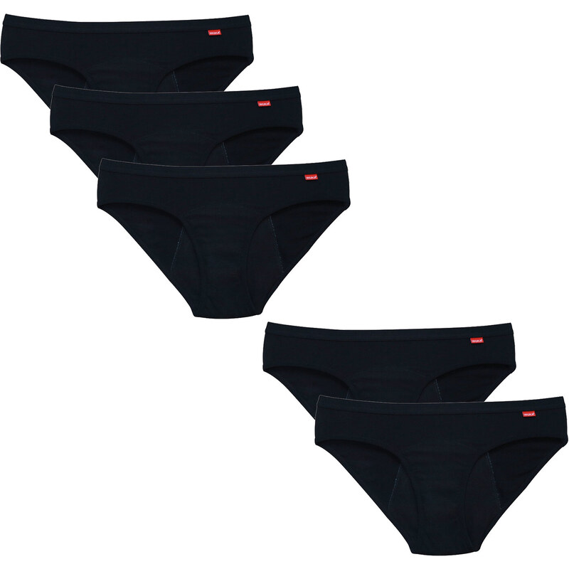 5PACK Menštruačné nohavičky WUKA pre normálnu menštruáciu (WUKA201) 51038274