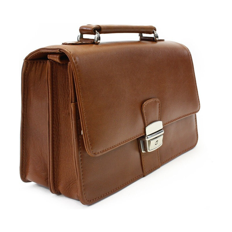 Arwel Svetlohnedá pánska kožená dokladová etue s držadlom | 66101603