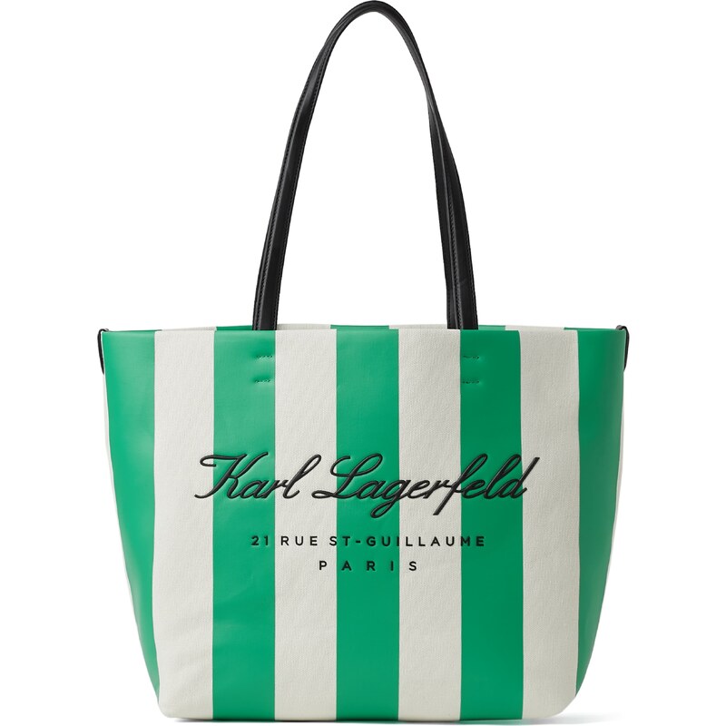 Karl Lagerfeld Shopper nefritová / čierna / biela 54288042