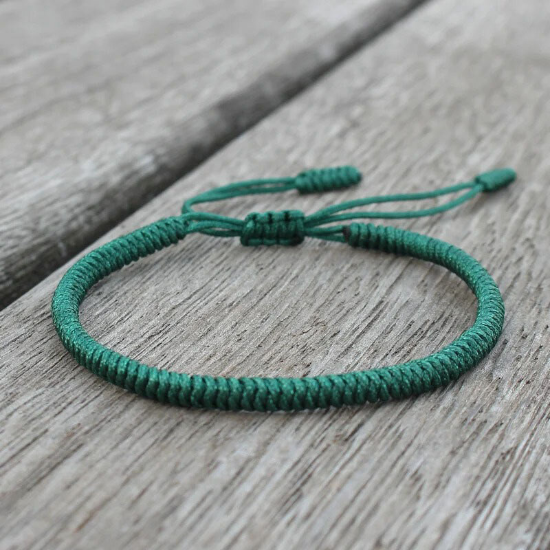 BudNej Tibetský náramok pre šťastie - zelený - MN1905 49302305