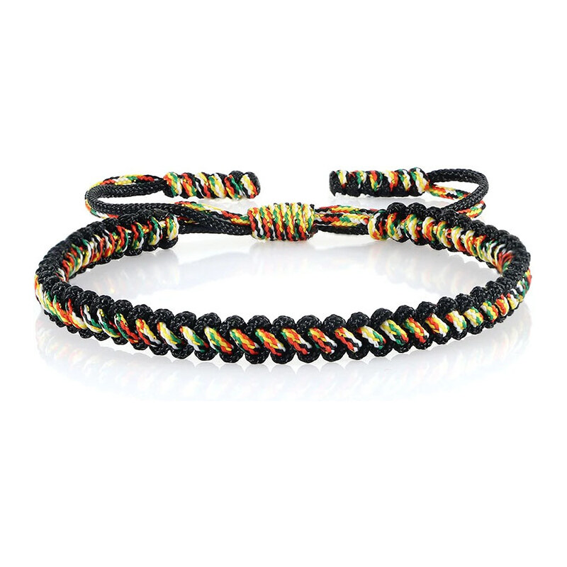 BudNej Tibetský náramok pre šťastie - čierny - MN1916 49314285