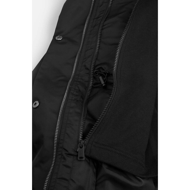 Detský nepremokavý kabát Coccodrillo čierna farba