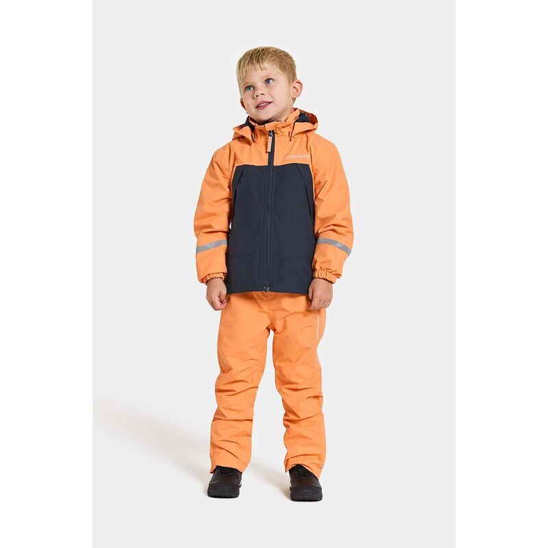 Detská bunda Didriksons ENSO KIDS JACKET 5 oranžová farba