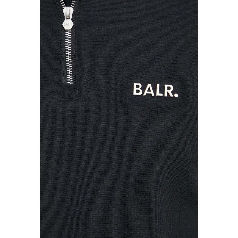 Polo tričko BALR. Q-Series pánske, čierna farba, s nášivkou, B1122 1033