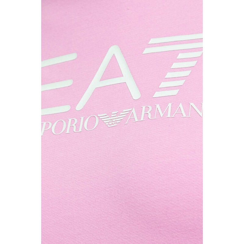Tepláková súprava EA7 Emporio Armani dámsky, ružová farba