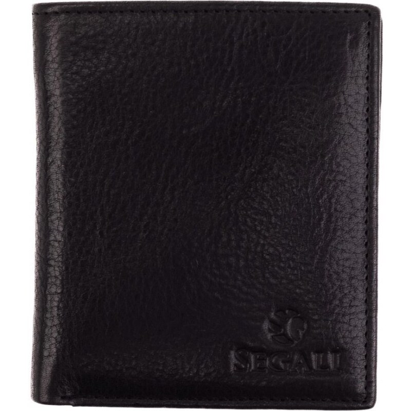 SEGALI Pánska kožená peňaženka 21039 čierna 49639498