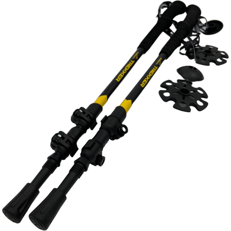 Palice Trek šport Trekker Trekking 105 - 135 cm / black yellow