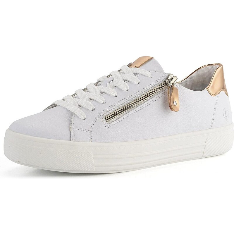 Remonte biele sneakers tenisky s metalickými prvkami a postranným 49299088