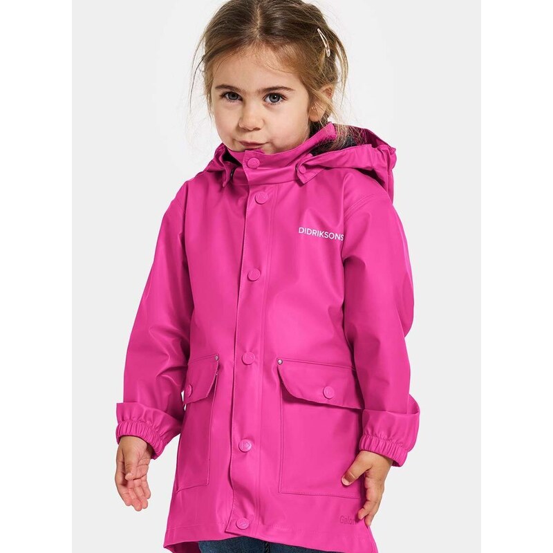 Detská nepremokavá bunda Didriksons JOJO KIDS JKT ružová farba