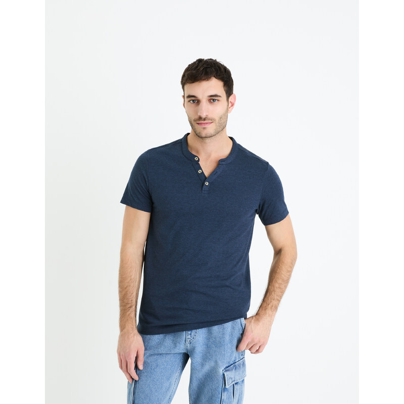 Tmavomodré pánske tričko Celio Cegeti 67301815