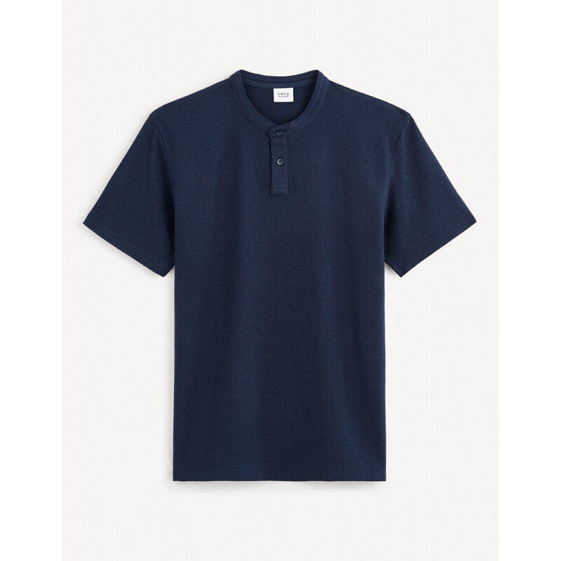 Tmavomodré pánske basic polo tričko Celio Gesohel 50574381