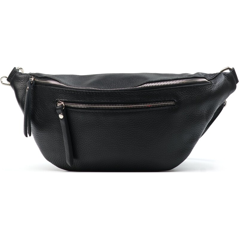Blaire Kožená crossbody oblička Brina čierna 64987552