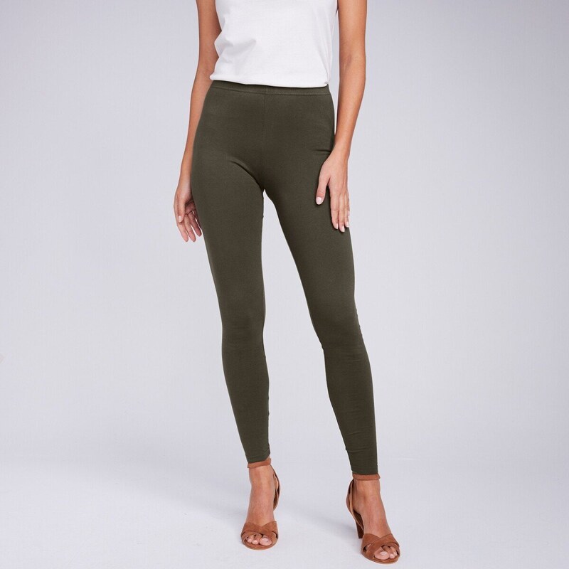 Legíny s pružným pásom khaki 036 Blancheporte 48782092