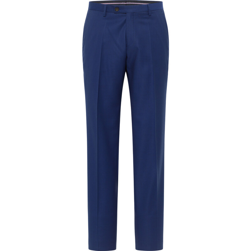 Club of Gents Pánske modré oblekové nohavice Savile Row by CG slim fit 49161436