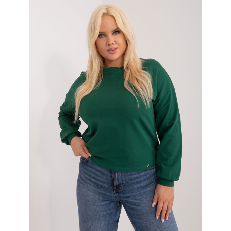 BASIC Feel Good Sweatshirt-RV-BL-6317.94-dark green 64791702