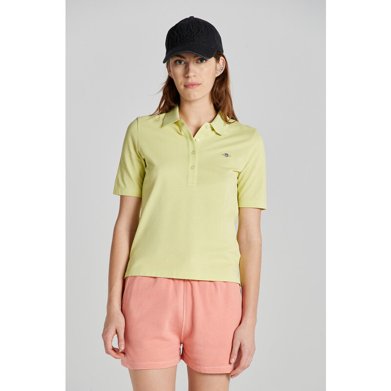 POLOKOŠEĽA GANT SLIM SHIELD SS PIQUE POLO PASTEL LIME 49311169