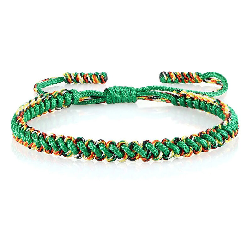 BudNej Tibetský náramok pre šťastie - zelený - MN1919 49317202