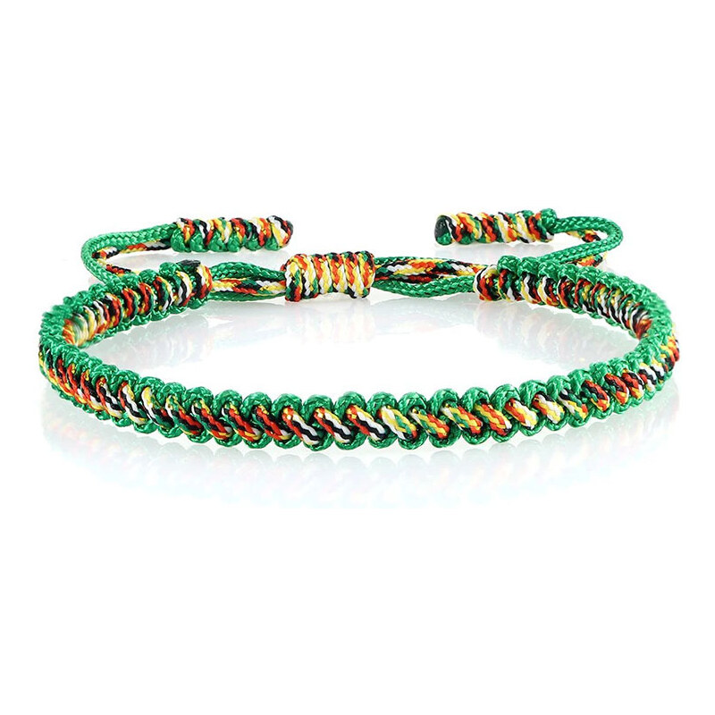 BudNej Tibetský náramok pre šťastie - zelený - MN1920 49317203
