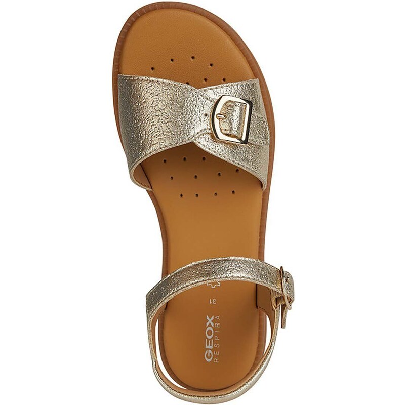 Detské sandále Geox SANDAL zlatá farba
