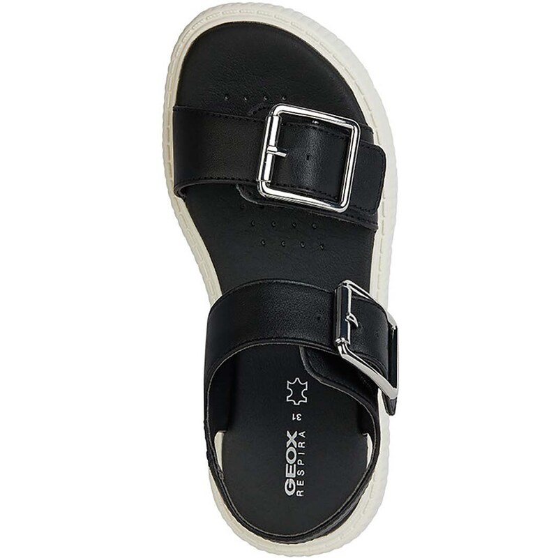Detské sandále Geox SANDAL KODETTE čierna farba