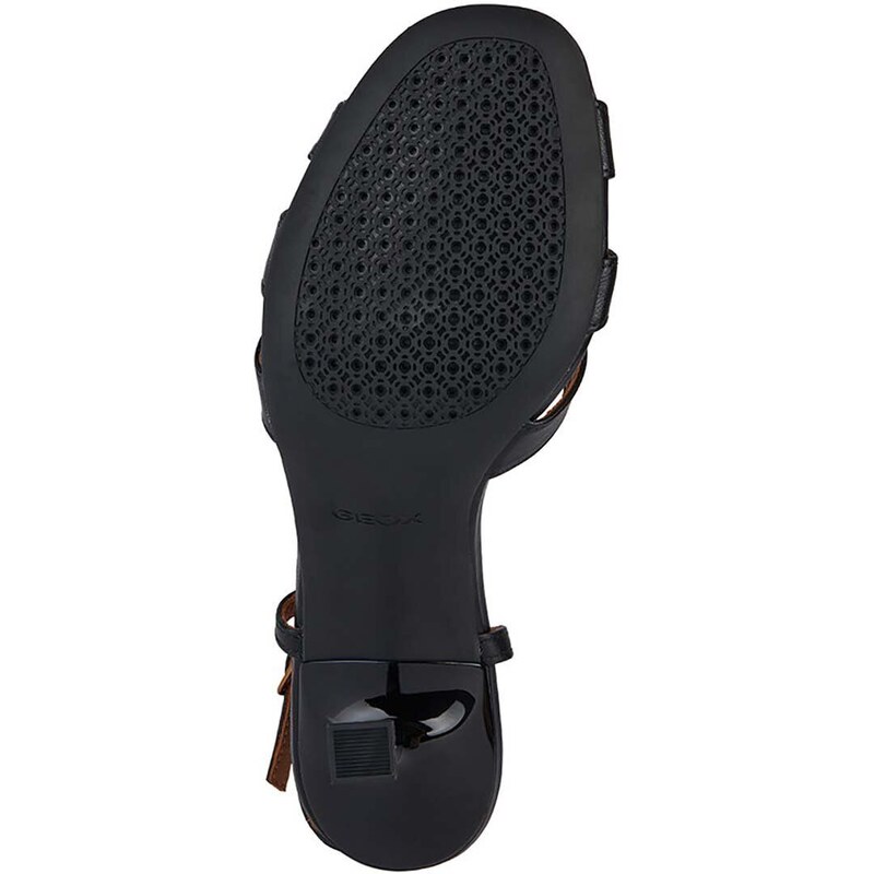 Kožené sandále Geox D ERAKLIA R 80 čierna farba, D45D3C 000TU C9999