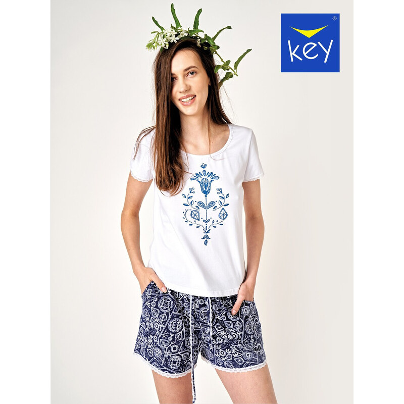 Dámske letné pyžamo Key LNS 575 49327887