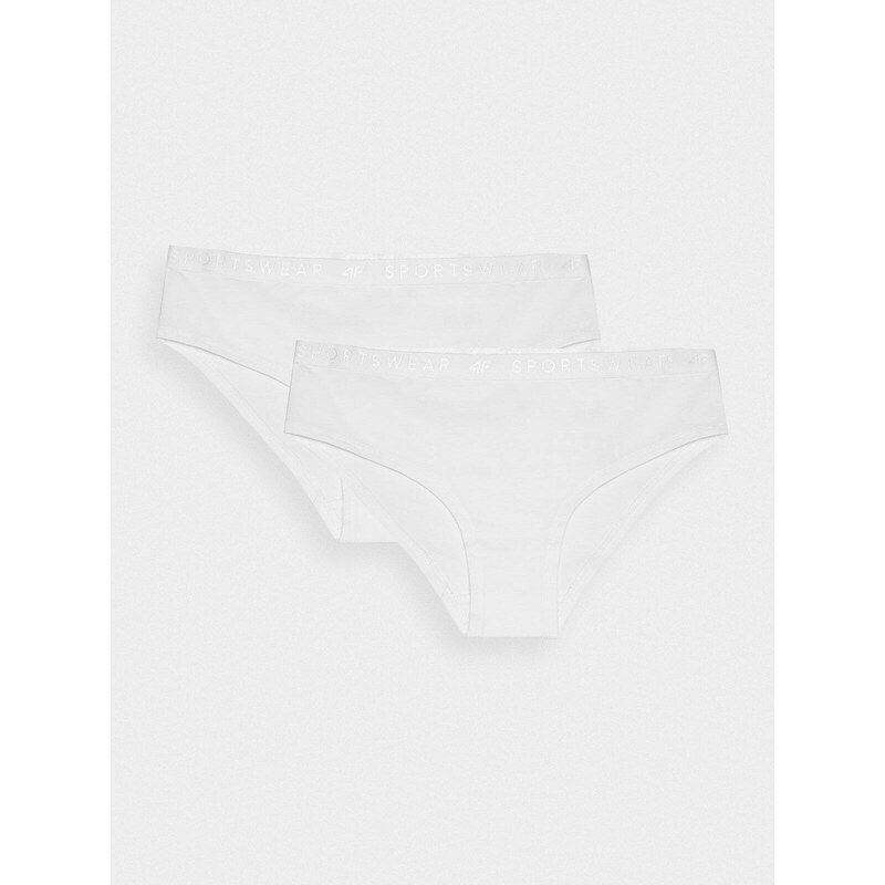 4F Dámske nohavičky (2-pack) - biele