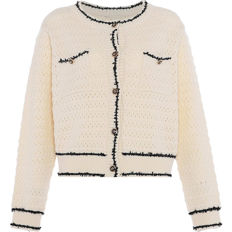 faina Kardigán krémová / čierna 54262384