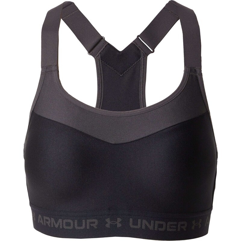 UNDER ARMOUR Športová podprsenka sivá / čierna 67728536