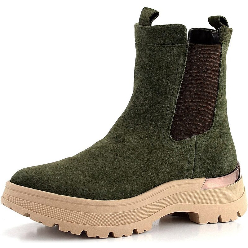 Ara velúrová chelsea členková obuv Calais Forest 12-36105-06 61761973