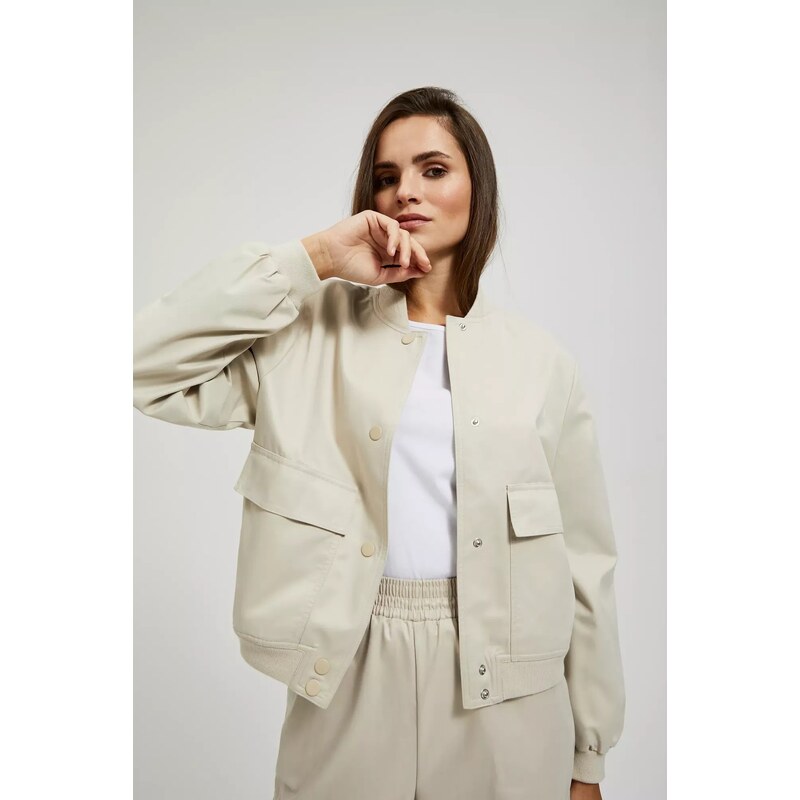 Marisse Womens Jacket L-Ku-4308 L.Beige 50683350